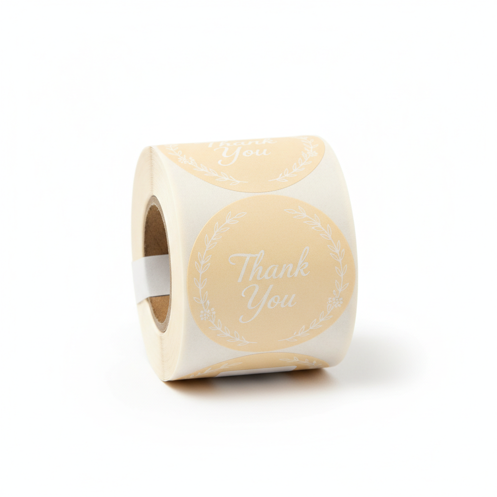 Round Thank You Stickers 1.5in 500ct